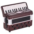thumbnail image 1 of Mini Accordion Model Exquisite Desktop Music Instrument Decoration Ornaments Music Gift with Storage Case, 1 of 5