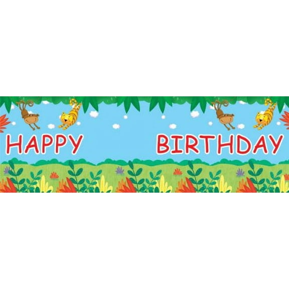 Jungle Buddies Giant Party Banner - Each