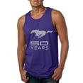 thumbnail image 1 of Wild Bobby, Ford Mustang Logo 50 Years Vintage Emblem, Cars and Trucks, Men Graphic Tank Top, Purple, Large, 1 of 4