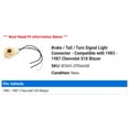 thumbnail image 2 of Brake / Tail / Turn Signal Light Connector - Compatible with 1983 - 1987 Chevy S10 Blazer 1984 1985 1986, 2 of 2