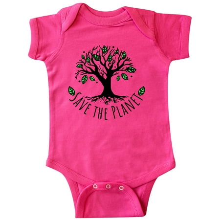 

Inktastic Save the Planet Tree Design with Green Leaves Gift Baby Boy or Baby Girl Bodysuit