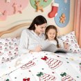 thumbnail image 4 of Manfei Western Xmas Festive Queen Comforter Set,Cartoon Christmas Tree Comforter Sets Queen,Xmas Reversible,3 Pieces,1 Comforter and 2 Pillowcases, 4 of 7