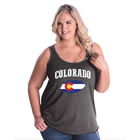 Normal is Boring - Women's Plus Size Tank Top, up to Size 28 - Colorado Flag