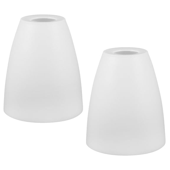 SWETRACE 2Pcs Replace Lamp Shade in White Plastic for Homeowners 11.8x3.9in
