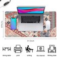 thumbnail image 5 of Long Mouse Pads for Desk,Multicolor Ethnic Patchwork Pattern Desk Mats on Top Of Desks, Desk Mouse Pad Extra Large with 3mm Non-Slip Base and Stitched Edge for Gaming,Office,Work,Home 31.5"x15.7", 5 of 6