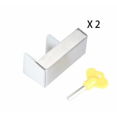 Tatum88 2-Pack Sliding Window Locks with Alloy Steel Anti-theft Sash
