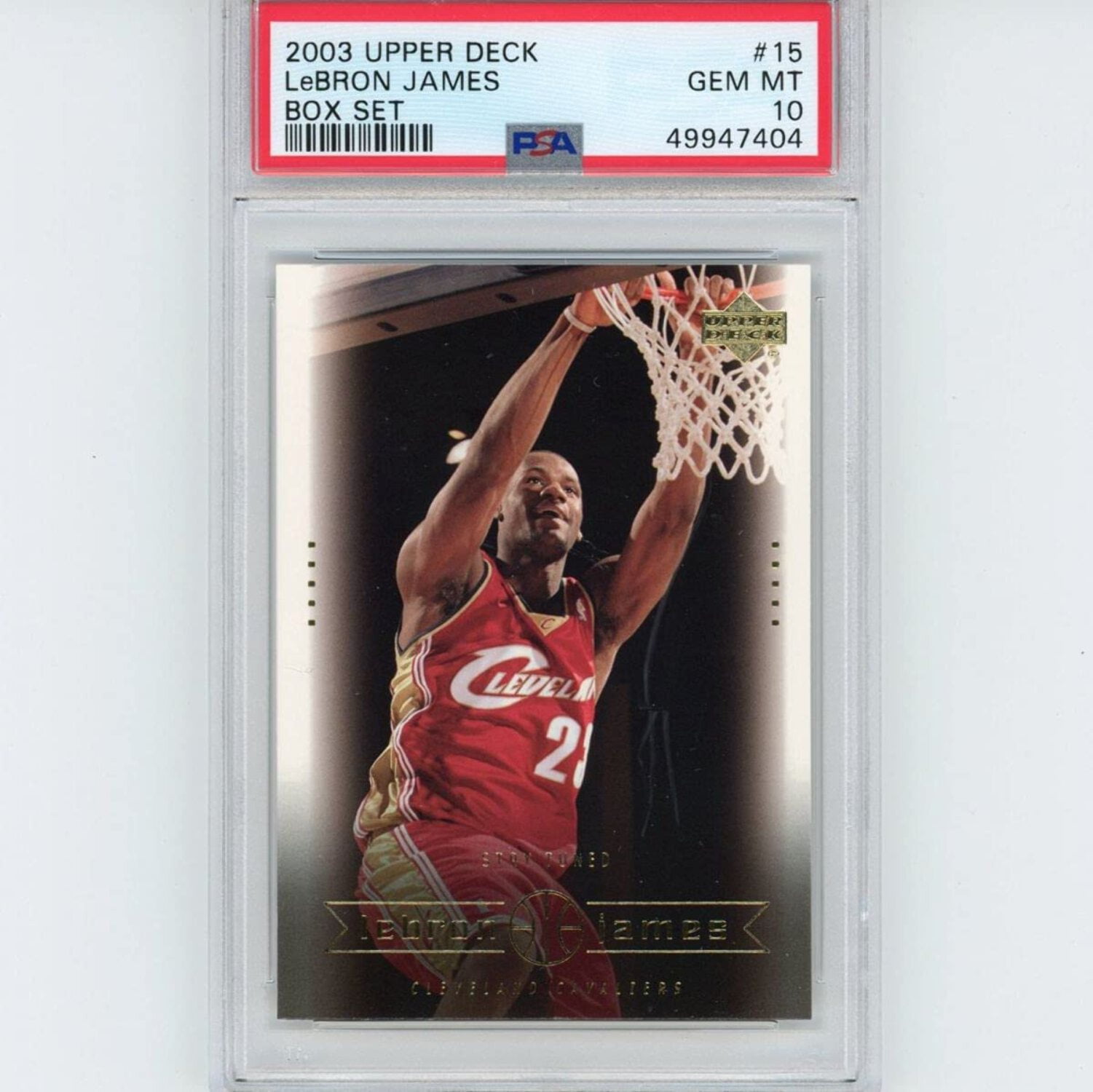 Graded 2003-04 Upper Deck LeBron James #29 Box Set Rookie RC