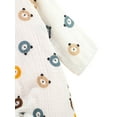 thumbnail image 4 of Biekopu Baby Cartoon Printed Jumpsuit, Long Sleeve Buttoned Long Pants, 4 of 9