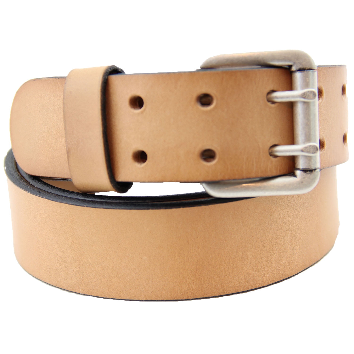 Orion Leather 1 1/2 Natural Tan Harness Leather Belt Double Hole ...