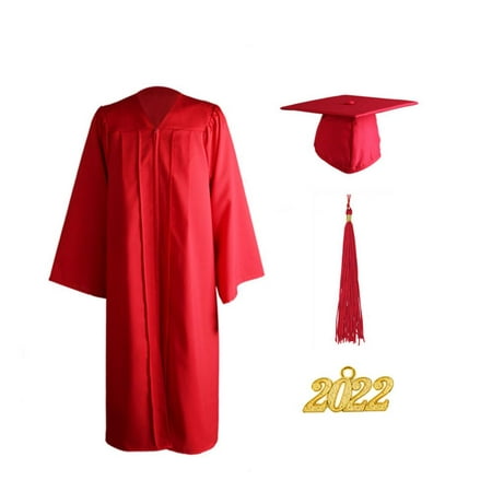 

IMSHIE Graduation Gown Cap Tassel Set 2022 Graduation Cap and Gown 2022 Pendant Unisex Graduation Uniform Matte Graduation Robe for High School & College Bachelor well made