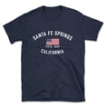 thumbnail image 1 of Santa Fe Springs California Patriot Men's Cotton T-Shirt, 1 of 1