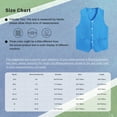 thumbnail image 5 of TSSOE Kid Girls Boys Volunteer Vest Solid Color Irregular Hem Volunteers Activity Waistcoat Uniform Blue L/12, 5 of 5