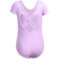thumbnail image 3 of WUANDIXFA Ballet Leotards for Girls Toddler Dance Dress Outfit Combo with Skirt and Tights (Toddler/Little Kid/Big Kid) (Purple, 3-4 Years), 3 of 8