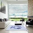 thumbnail image 6 of Ahgly Company Indoor Square Patterned Lavender Blue Area Rugs, 6' Square, 6 of 6