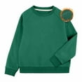 thumbnail image 1 of BIG ELEPHANT Sudadera de Forro Polar con Cuello Redondo para Niños, Jersey Básico de Manga Larga para Niños, Tallas XXS-XL, 1 of 6
