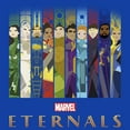 thumbnail image 2 of Men's Marvel Eternals Animated Vertical Boxes Poster  Graphic Tee Royal Blue Medium, 2 of 4