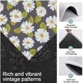 thumbnail image 3 of Darkgray Daisy Flower Green Leaves Pattern Kitchen Rugs Sets Of 3,Kitchen Runner Rugs Non Skid Washable,Decorative Kitchen Floor Mats for Kitchen,Sink,Laundry,17"x30"+ 17"x47" + 17"x59", 3 of 6