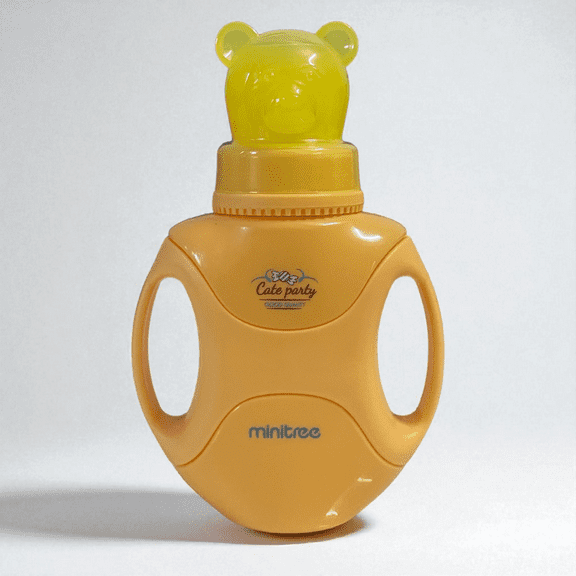 Minitree REGULAR NECK FEEDING BOTTLE WITH HANDLE, 150ml  (Yellow ) Pack of 2
