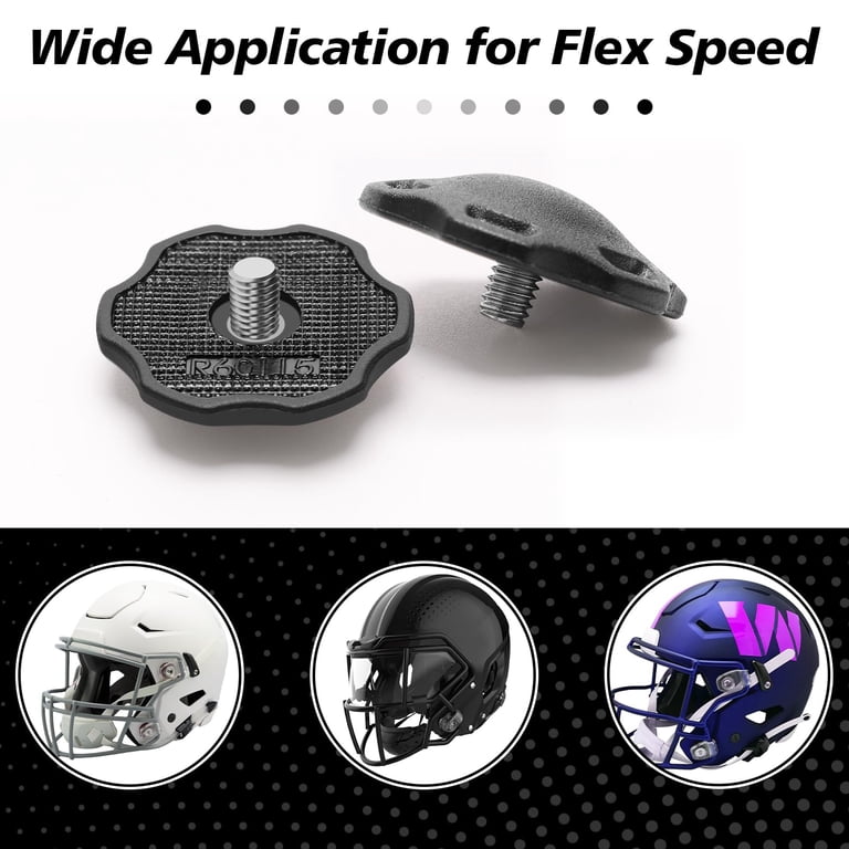 riddell speedflex helmet hardware Football Thumb Screws Fit for Youth, 4 PCS Riddell SpeedFlex Youth Helmet with a flexible front panel to reduce impact 2Pcs Football Helmet Thumb Screws