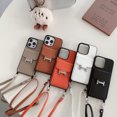 thumbnail image 3 of H Card Bag Leather Crossbody Iphone Case,iPhone 16 Plus, 3 of 6