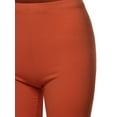 thumbnail image 4 of A2Y Women's Basic Solid Premium Cotton Mid Thigh High Rise Biker Bermuda Shorts Copper 4XL, 4 of 5