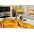 thumbnail image 5 of Urban Villa Kitchen Towels Waffle Stripes Dish Towels for Kitchen Mustard Color Set of 6 Kitchen Towels Highly Absorbent 100% Cotton Over Sized 20X30 in with Mitered Corners Kitchen Hand Tea Towels, 5 of 9