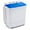 Blanc + Bleu, variante sur Costway Machine à Laver Portable 17,6 Lb à Deux Cuves avec Pompe de Vidange Bleu