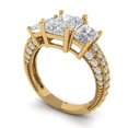 thumbnail image 2 of Three-Stone Engagement Ring for Women - 3.61ct Moissanite in 14K Yellow Gold Promise Ring, 2 of 6
