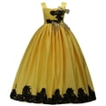 thumbnail image 5 of Vestido de novia para niña, vestido de noche de pasarela para niña, vestido de princesa para niña mediana y grande, vestido de fiesta de larga duración, 5 of 5