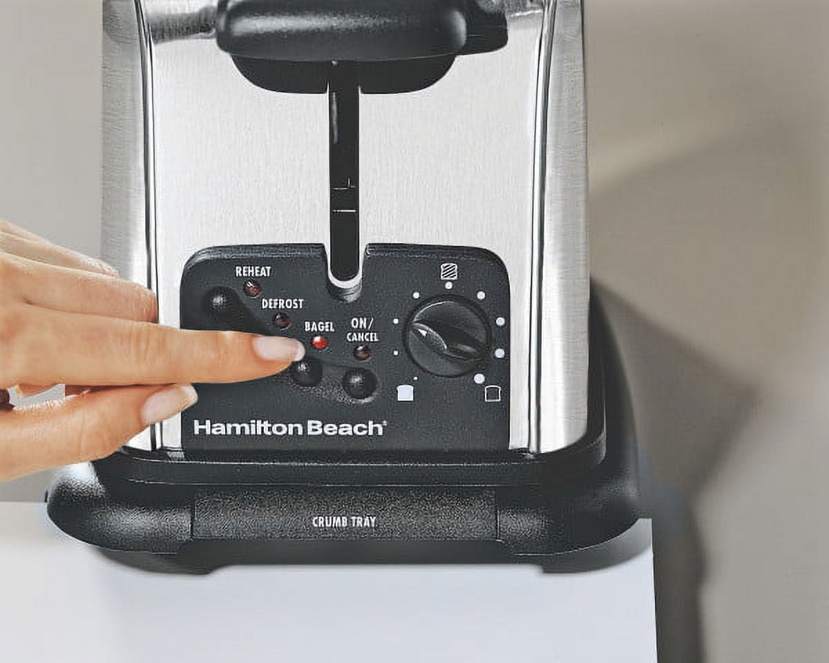Buy Hamilton Beach 24790 Toaster, 1500 W, 4-Slice, Knob, Pushbutton Control