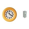 thumbnail image 1 of Reloj de pared,Reloj de pared redondo moderno y silencioso para dormitorio,contenedor de almacenamiento,Mini armario de escritorio para cosméticos,Caja de almacenamiento metálica para, 1 of 8