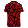 thumbnail image 4 of YAYUBA Big and Tall Button Down Shirts for Men Funny Design Valentine's Day Business Shirts Free Comfy Date Night Outfit Collar Button Up Sweatsuit Outfits, 4 of 6