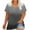 Black, variant on Ashirexll Shirts for Women, Womens Short Sleeve Tops, Plus Size V-Neck Short Sleeve Gradient Color Summer T-shirts