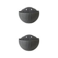 thumbnail image 3 of Youkk Easy To Install Double-layer Plastic Flowerpot For Walls Drainage Flower Pot Grey 2Set, 3 of 6