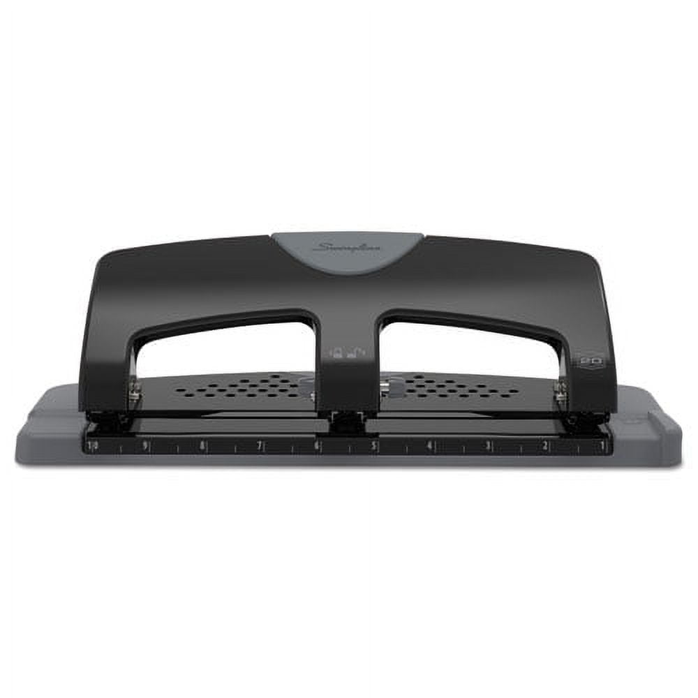 "20-Sheet Smarttouch Three-Hole Punch, 9/32"" Holes, Black/gray | Bundle of 5 Each"