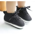 thumbnail image 2 of HsdsBebe?Baby?Boys?Girls?Oxford?Shoes?PU?Leather?Soft?Rubber?Sole?Sneakers??Anti-Slip?Toddler?Ankle?Boots?Infant?Walking?Shoes Moccasins, 2 of 6