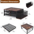 thumbnail image 3 of Coffee Bag Holder, Coffee Bag Drawer Style Countertop Organizer, Coffee Bar Station Organizer with Disposable Cup Lid Holder, Black, 3 of 7