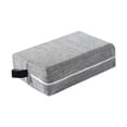 thumbnail image 2 of 2x Block Cloth Cover Meditación Estiramiento Sentadillas Antideslizante Brick Cover Gris, 2 of 8
