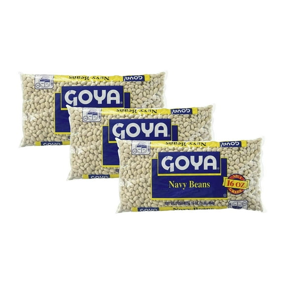 Goya Foods Navy Beans, Dry, 16 Ounce (Pack of 3)