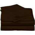 thumbnail image 2 of 4 Piece Luxurious Sheet Set ultra Soft 100% Egyptian Cotton, 800 Thread Count 10 Inch Deep Pocket - (Cal King - Size) Solid Chocolate Colour, 2 of 4
