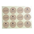 thumbnail image 1 of UPGRATOR 12Pcs Decorative Sealing Sticker Light Brown Adhesive Tape for Cookie Bag Packaging, 1 of 8