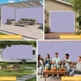thumbnail image 6 of Pure Lavender Garage Door Cover Banner 7 x 8 FT, Simple Solid Color Garage Door Curtains Backdrop with Grommets for Indoor Outdoor Wall Party Porch Yard Decorations Background, 6 of 9