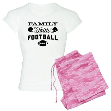 

CafePress - Family Faith Football - Women s Light Pajamas