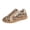 Brown, variant on Leopard Print Sneakers for Women, Vintage Color Block Casual Shoes with Decorative Zipper, Lace Up Flat Comfortable Platform Walking Shoes