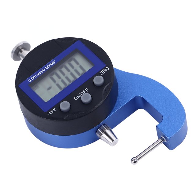 Medidor De Espesor Micro Digital, Intuitivo Mejorar La Eficiencia aleación De Aluminio Resolución De 0,0005 Pulgadas 0,01 Mm Micro Medidor De Espesor Fácil De Operar Para Pared