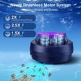 thumbnail image 5 of Poolease X1 Cordless Robotic Pool Cleaner LED Indicator Dual-Motor Ideal for Above/Inground Pool 100Mins, 5 of 8
