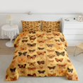 thumbnail image 2 of Feelyou Kids Cartoon Butterfly Queen Comforter Set, Dreamy Animal Bedding Sets, Vintage Fashion Style Reversible Bedding Comforter Set, Lightweight Room Decor, 3 Pieces, 2 of 8
