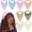 Breeze Apricot, variant on 8 Pcs Hair Scarf Headband for Women Girls Non Slip Elastic Boho Triangle Head Scarf Bandana