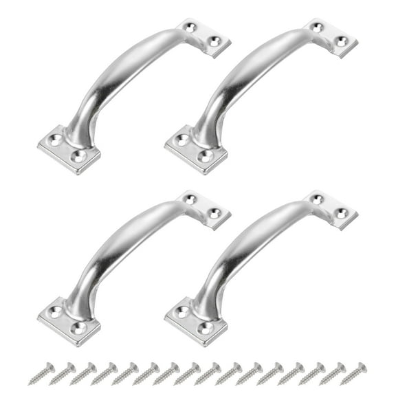 Gate Handle Pulls, 4pack 5 inch/119mm Long Door Pull Handles with Screws for Cabinet Drawer Hardware Pulls