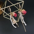 thumbnail image 3 of Tastenkappen de fabricación de joyas cuelgan de resina flor DIY pendientes para pendientes perfecl Encantos de flores secas de resina, 3 of 8